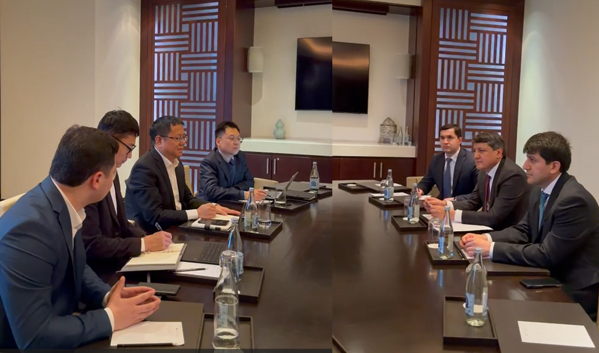 塔吉克斯坦工業(yè)部部長(zhǎng)謝拉利·卡比爾會(huì)見(jiàn)金彩集團(tuán)海外執(zhí)行總裁王海元